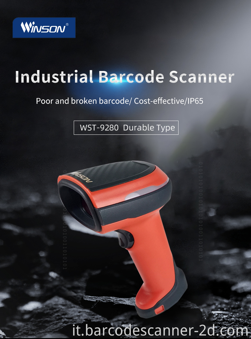 Low Cost Industrial With1D 2D Barcode Scanner 